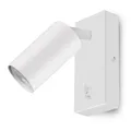 Maclean Wandlampe / Wandleuchte, Spot, rund, GU10, mit Schalter 55x100mm, weiß, MCE369 W