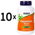 10 x NOW Foods Dandelion Root, 500mg - 100 vcaps (118,69 EUR/kg)