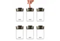 BURI Vorratsglas 6x Vakuum Vorratsglas Glas 1300ml Vorratsgläser Vakuumdeckel luftdicht, Glas