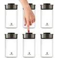 Vakuum Vorratsdosen Glas 6er Set 1300ml Vorratsgläser Vakuumdeckel luftdicht