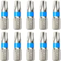10 TORX Bits TX aus S2 Stahl T30 Schraubendreher Bit-Satz