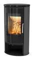 Fireplace ELITE KOBE Kaminofen 5 kW Stahl Schwarz Keramik Rund K5361