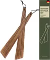 muso wood Pfannenwender Holz Kochlöffel 30.5x4cm Akazien Holz Spatula 2er Set
