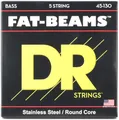DR Strings Fat-Beam FB5-130 – E-Bass Saiten, 5-Saiter Set, Edelstahl, Rundkern, Medium to Heavy 45-130