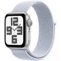 Smartwatch APPLE "Watch SE (2024)", silber, Smartwatches, 40mm, ohne eSIM, One-Size, Sport Loop, Topseller