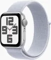Apple Watch SE 2024 GPS 40mm Aluminium mit Sport Loop silber/blaue wolke