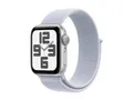 Apple Watch SE (2022) (GPS) 40mm silber mit Sport Loop Blaue Wolke