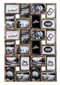 levandeo Bilderrahmen Collage 24 Fotos 10x15cm Kupfer Industrial Industrie Deko Antik Wanddeko Fotogalerie