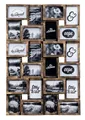 Levandeo® Bilderrahmen Collage, Bilderrahmen Schwarz Kupfer 24 Fotos 10x15cm Fotorahmen Collage