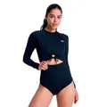 Roxy 2026 Damen Beach Essential Langarm-Surfanzug, Anthrazit