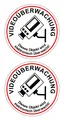 Aufkleber Videoüberwachung... 2 Stück 145 x 75 mm Sticker Autocollant