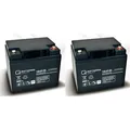 Ersatzakku für Invacare G2000 2 Stk. Quality-Batteries 12LCP-50 12V - 50 Ah