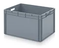 Auer Packaging Eurobehälter-Eurobox 80 x 60 x 52 Euro Behälter 800x600x520 große Box Kunststoffbehälter inkl. Zollstock