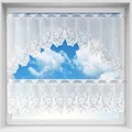 Arsvita Bistrogardinen-Set 2-teilig 160x30 cm und 160x60 cm (BxL) - Design: Doris