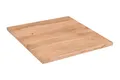 SAM Holzplatte Brasileiro | 70 x 70 cm | Akazienholz massiv | Farbe: Natur | gerade Kante | Pflegeleichte DIY Tischplatte | geeignet für Esstische/Bistrotische/Couchtische