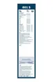 2x Scheibenwischerblatt Bügelwischblatt mit Spoiler 3 397 001 802 BOSCH für VW