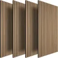 Tectake Akustikpaneele Sonic Wall Ii Holzoptik In Eiche Schallabsorbierender Filz  110 x 50 x 1 8 cm Eiche