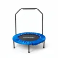 Trampolin Indoor-Trampolin Fitnesstrampolin Minitrampolin Haltestange 102 cm