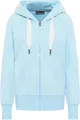 Elbsand Kelda Damen Sweatjacke mit Kapuze, Zip-Jacke, Reißverschluss