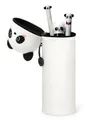 Legami 2-in-1 Mäppchen PANDA aus Silikon - Kawaii Federmäppchen, Stiftehalter