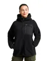 RevolutionRace Sherpa Hoodie für Damen, Outdoor Fleecejacken perfekt für Wanderungen und Outdoor-Abenteuer, Caviar, S