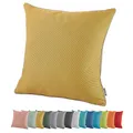 heimtexland ® Outdoor Lounge Dekokissen Lotus Effekt wetterfest schmutz- und wasserabweisend Garten Kissen 45x45 Outdoorkissen Typ551 Senfgelb