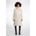 Rino & Pelle Outdoorjacke QUINTE mit Kapuze und Kordelzug an der Taille beige XXXL (46)