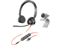 POLY Studio P5 Kit mit Blackwire 3325 Corded Headset, Mehrfarbig