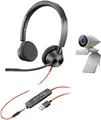 POLY Studio P5 Kit mit Blackwire 3325 Corded Headset, Mehrfarbig