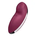 Satisfyer Tap & Climax 2 | 11 cm | Auflegevibrator mit Klopffunktion | Zwei unabhängig voneinander steuerbare Motoren | Wiederaufladbar| Wasserdicht (IPX7) | Hautfreundliches Silikon (beere)