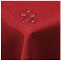 Woltu Tischdecke (1-tlg), Tischdecke Tischtuch waschbar eckig,rot rot 130 cm x 160 cm