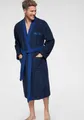 H.I.S Unisex-Bademantel Hannes, ideal für Sauna & Spa, Hotelbademantel, Morgenmantel, Langform, Walkfrottee, Kimono-Kragen, Gürtel, für Damen & Herren, lang, mit Taschen, S-3XL