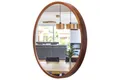 LEJA runder 575 WALNUT Badezimmer-Wandspiegel für Flur oder Wohnzimmer