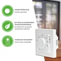 Raumthermostat Thermostat Temperaturregler Analog weiß Fußbodenheizung B-Ware