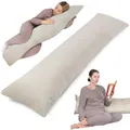 Totsy Baby Seitenschläferkissen Schwangerschaftskissen 40x145 cm - Kuschelkissen Schlafkissen Pregnancy Pillow Stillkissen Kissen mit Bezug für Seitenschläfer und Erwachsene Zertifikat Oeko-Tex