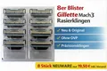 Gillette Mach 3 Rasierklingen 8 Stück Blister Neu ohne OVP