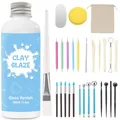 100ml air dry clay glaze und 29pcs modellierwerkzeug Werkzeug, ton glasur ohn...