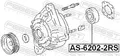 Für FEBEST AS-6202-2RS BALL BEARING TOYOTA CRESTA GX90,JZX9,LX9