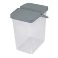 Waschpulverbehälter Futterbehalter Unibox mit Deckel Aufbewahrung 10L Grau BranQ