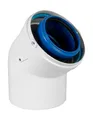 Skoberne Abgas Bogen DN 80/125 mm 45 Grad Brennwert
