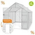 Vitavia Gewächshaus Olymp 9900 257x386cm HKP 6mm eloxiert + Fundamentsrahmen