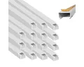 ARLI Kabelkanal Schraubbar mit Bodenlochung (16m, 16-St., Set), PVC, schwer entflammbar, IP-Bewertung: IP40