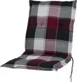 Auflage Niederlehner Prato 10236-305 rot-grau-weiß kariert 98x46x8 cm Sun Garden