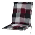 Auflage Niederlehner Prato10236-305 rot-grau-weiß kariert 98x46x8 cm Sun Garden