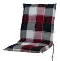 Sun Garden Sesselauflage Niederlehner Prato 10236-305 rot-grau-weiß kariert 98x46x8 cm