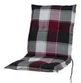 Auflage Niederlehner Prato10236-305 rot-grau-weiß kariert 98x46x8 cm Sun Garden