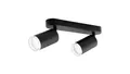 Lampa Sufitowa Reflektor LED Spot 2x GU10 IP44 ADERO Czarna Lumiled