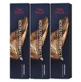 3er Wella Koleston Perfect ME+ 8/73 Hellblond Braun Gold 60 ml