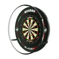 WINMAU Plasma Dartscheiben-Beleuchtung, 360° LED Ring Licht Schattenfreie Ausleuchtung, 132 LEDs, Leichtes Aluminium, Wandmontage, Profi Dartboard Beleuchtung, Schwarz