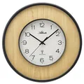 ATLANTA Funk-Wanduhr Schwarz/Beige 4540/30